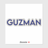 GUZMAN 02-6-INCH STICKER (Vel)
