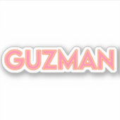 GUZMAN 03 — STICKER 3" (Devant)