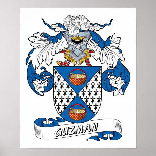 Guzman Family Crest Poster (Voorkant)