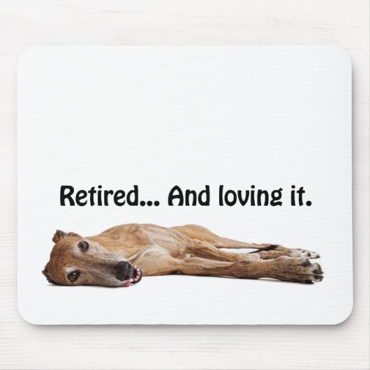 GVV Greyhound in ruste en liefhebbend Muismat (Voorkant)