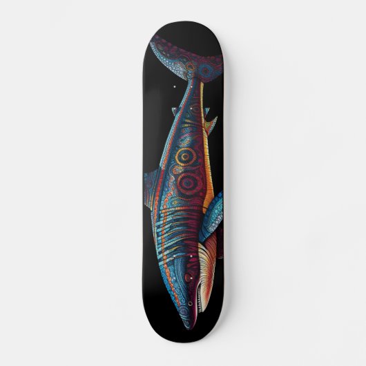 GW Shark - Aboriginal stijl - Skateboard Deck (Voorkant)