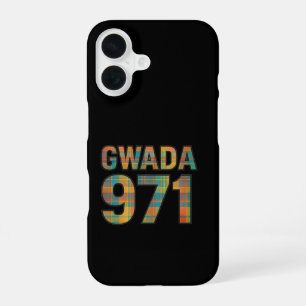 Gwada 971 Madras - Guadeloupse trots iPhone 16 Hoesje