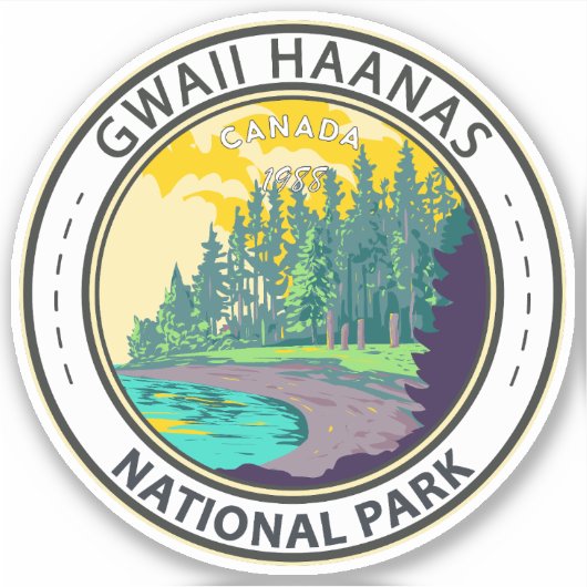 Gwaii Haanas National Park Canada Travel  Sticker (Voorkant)
