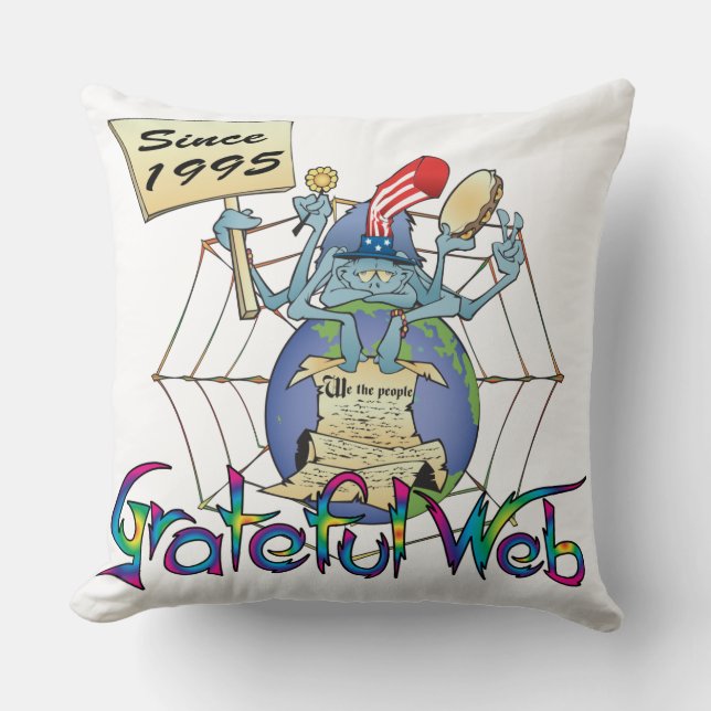 Gweb Spy Dye Throw Pillow Kussen (Voorkant)
