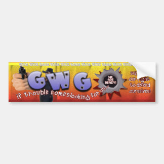 GWG meisjes met Pistolen! Steun ons recht om te ve Bumpersticker