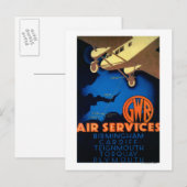 GWR Air Services  Poster Europe Briefkaart (Voorkant / Achterkant)