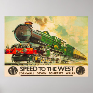GWR British Railway Travel Poster