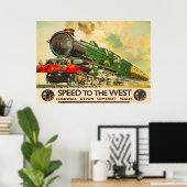  GWR British Railway Travel Poster (Thuiskantoor)