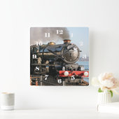 GWR King Class 6024 King Edward I - alle getallen Vierkante Klok (Huis)