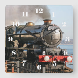 GWR King Class 6024 King Edward I - alle getallen Vierkante Klok