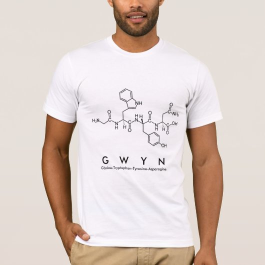 Gwyn peptide name shirt (Voorkant)