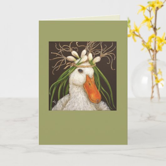 Gwyneth la carte canard (Fleur jaune)