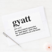 Gyatt Definitie Rechthoekige Sticker (Envelop)