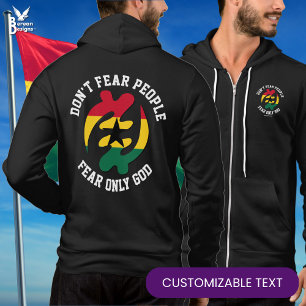 Gye Nyame Adinkra ANGST ALLEEN GOD Christelijk Gha Hoodie
