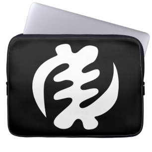 Gye Nyame God is het hoogste adinkra-symbool Laptop Sleeve