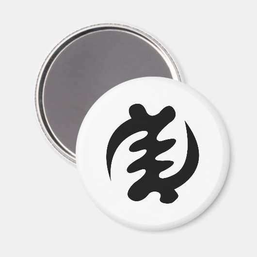 Gye Nyame | God is het hoogste adinkra-symbool Magneet (Voorkant / Achterkant)