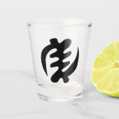 Gye Nyame | God is het hoogste adinkra-symbool Shot Glas (Voorkant)