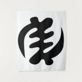 Gye Nyame | God is het hoogste adinkra-symbool Wandkleed (Voorkant)