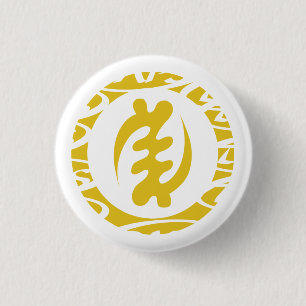 Gye Nyame Ronde Button 3,2 Cm