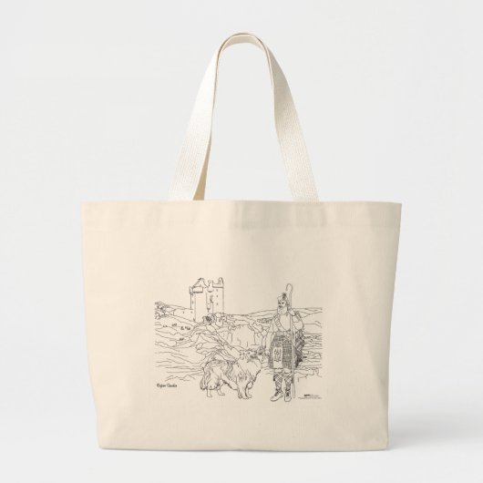 Gylen Castle Scotland Canvas tas (Voorkant)