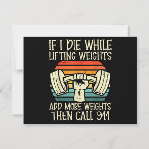 Gym Als Ik Sterf Liften Weegt Grappige Workout Fit