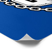 Gym Barbell Logo Thunder_Cove Poster (Hoek)