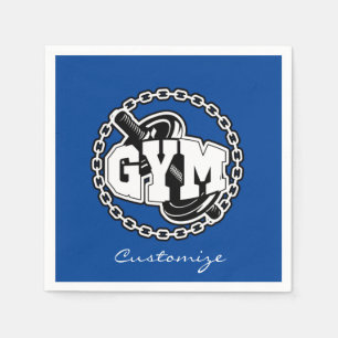 Gym Barbell Logo Thunder_Cove Servet
