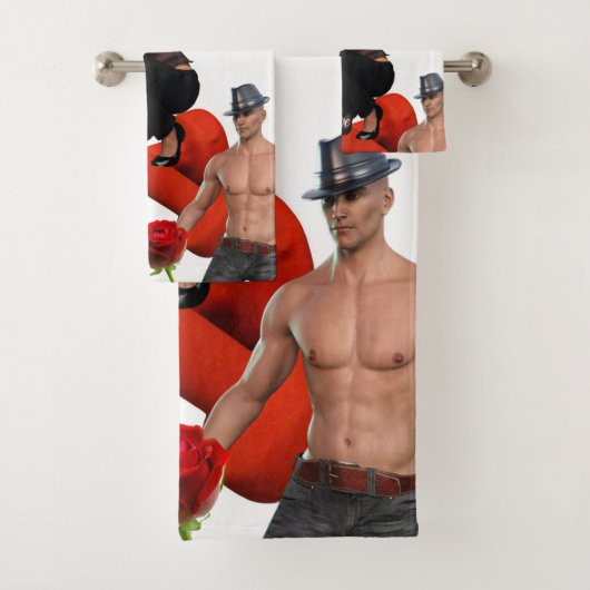 Gym Bathroom Towel sets Bad Handdoek (Insitu)