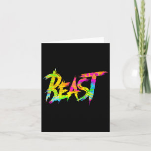 Gym Beast Bodybuilding Workout Humor Tie Dye Weeg Kaart