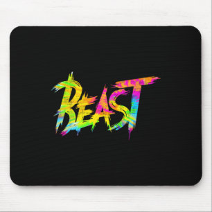 Gym Beest Bodybuilding Workout Humor Tie Dye Weeg Muismat