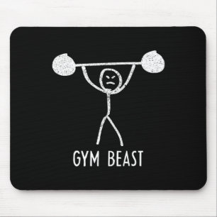 Gym Beest Grappige Bodybuilding Oefening Fitness W Muismat