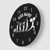Gym Bodybuilder ENIG COLOR-GEpersonaliseerd Grote Klok (Hoek)