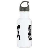 Gym Bodybuilder Persoonlijk Waterfles (Voorkant)