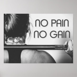Gym Bodybuilding Fitness Motivatie Poster