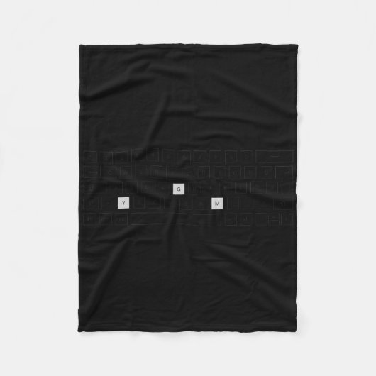 Gym Bodybuilding Fleece Deken (Voorkant)