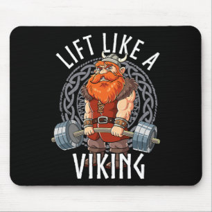 Gym Bodybuilding Lichten Als Een Viking  Muismat