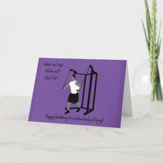 Gym Boy Birthday Card Kaart