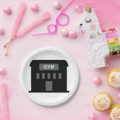 Gym Building Papieren Bordje (Feest)