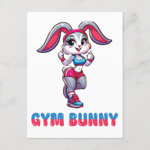 Gym Bunny Briefkaart