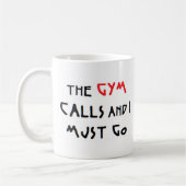 gym calls koffie mok (Links)