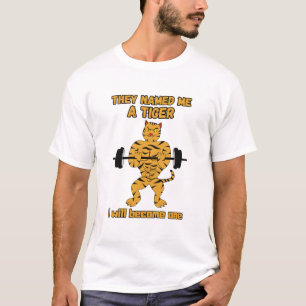 Gym Cat. Motivatie grappige kat T-shirt