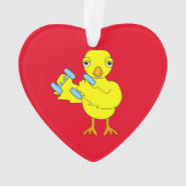 Gym Chick Ornament (achterkant)