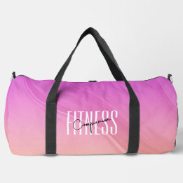 Gym Companion Modern Roze Oranje Gradient Gym Bag Plunjezak