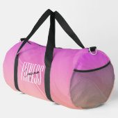 Gym Companion Moderne Rose Orange Gradient Sac Gym (Coin droit)