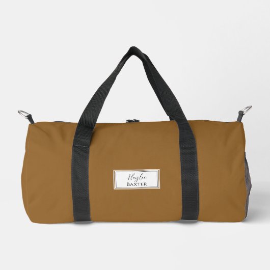 Gym Dance Bag | Monogram Initialen Naam Duffle Bag Plunjezak (Voorkant)