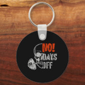Gym Day Skull Weightlifting Gym Motivation And Fit Sleutelhanger (Voorkant)