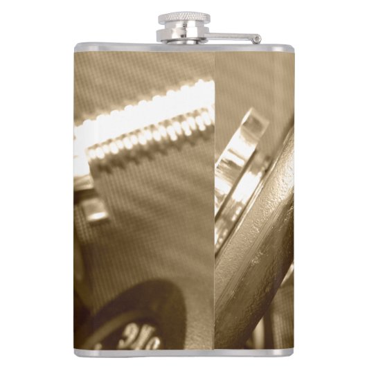 Gym Dumbbell Gewichten Heupfles (Achterkant)