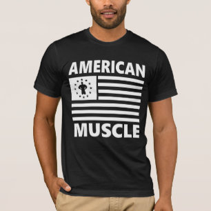 Gym en fitness Amerikaanse Spier T-shirt