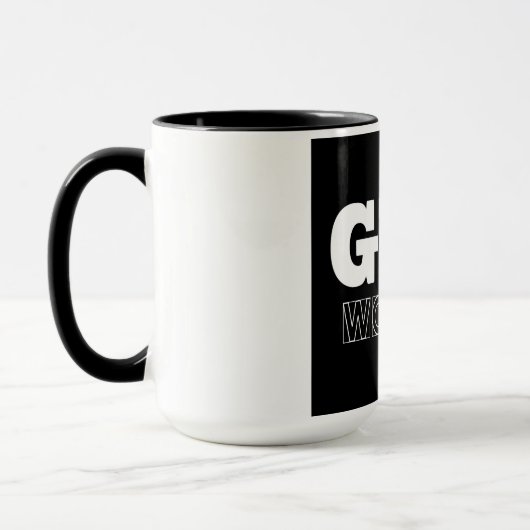 Gym Entraînement Pompe Couverture Fitness Mug (Gauche)