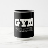 Gym Entraînement Pompe Couverture Fitness Mug (Centre)